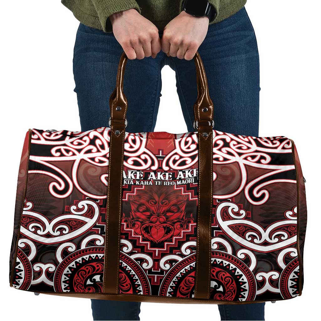 New Zealand Aotearoa Travel Bag Te Reo Maori Ake Ake Ake - Polynesian Pride