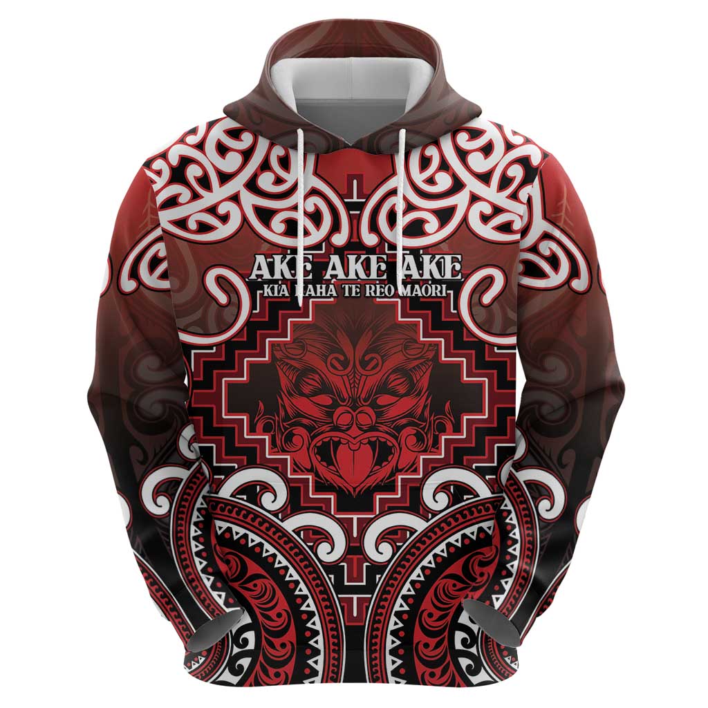 Personalised New Zealand Aotearoa Zip Hoodie Te Reo Maori Ake Ake Ake - Polynesian Pride