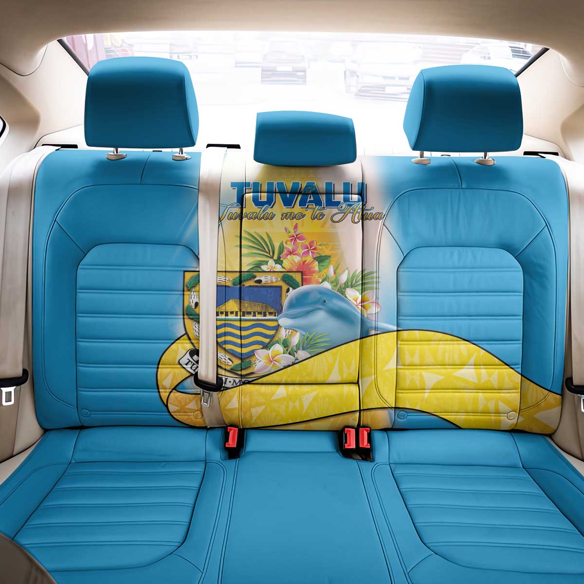 Tuvalu Independence Day Back Car Seat Cover Tuvalu Mo Te Atua - Polynesian Pride