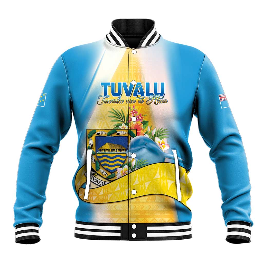 Personalised Tuvalu Independence Day Baseball Jacket Tuvalu Mo Te Atua - Polynesian Pride