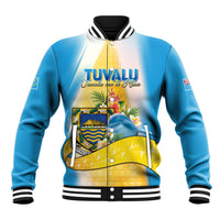 Personalised Tuvalu Independence Day Baseball Jacket Tuvalu Mo Te Atua - Polynesian Pride