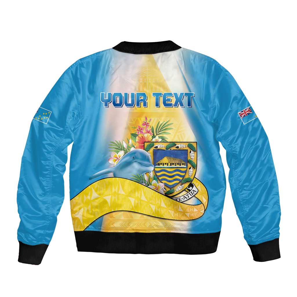 Personalised Tuvalu Independence Day Bomber Jacket Tuvalu Mo Te Atua - Polynesian Pride