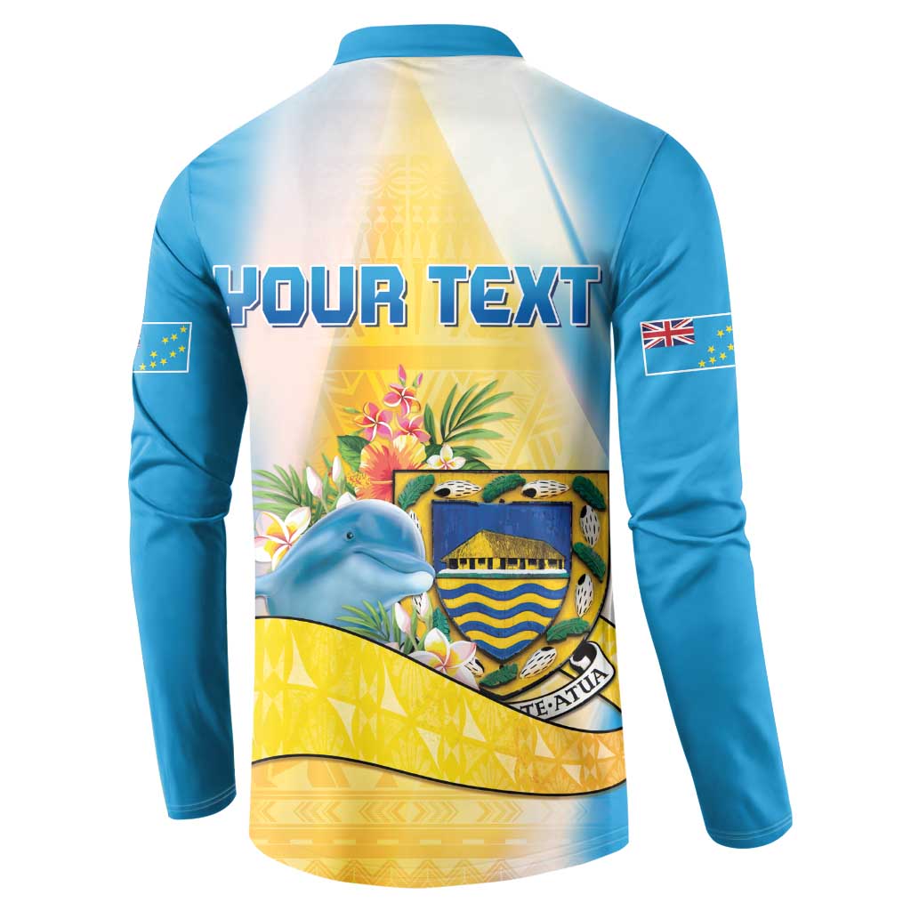 Personalised Tuvalu Independence Day Button Sweatshirt Tuvalu Mo Te Atua - Polynesian Pride