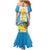 Personalised Tuvalu Independence Day Family Matching Mermaid Dress and Hawaiian Shirt Tuvalu Mo Te Atua - Polynesian Pride