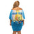 Personalised Tuvalu Independence Day Family Matching Off Shoulder Short Dress and Hawaiian Shirt Tuvalu Mo Te Atua - Polynesian Pride