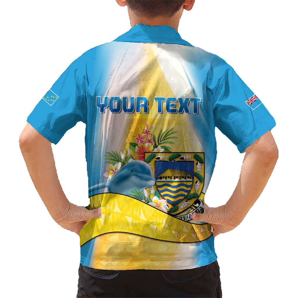 Personalised Tuvalu Independence Day Family Matching Short Sleeve Bodycon Dress and Hawaiian Shirt Tuvalu Mo Te Atua - Polynesian Pride