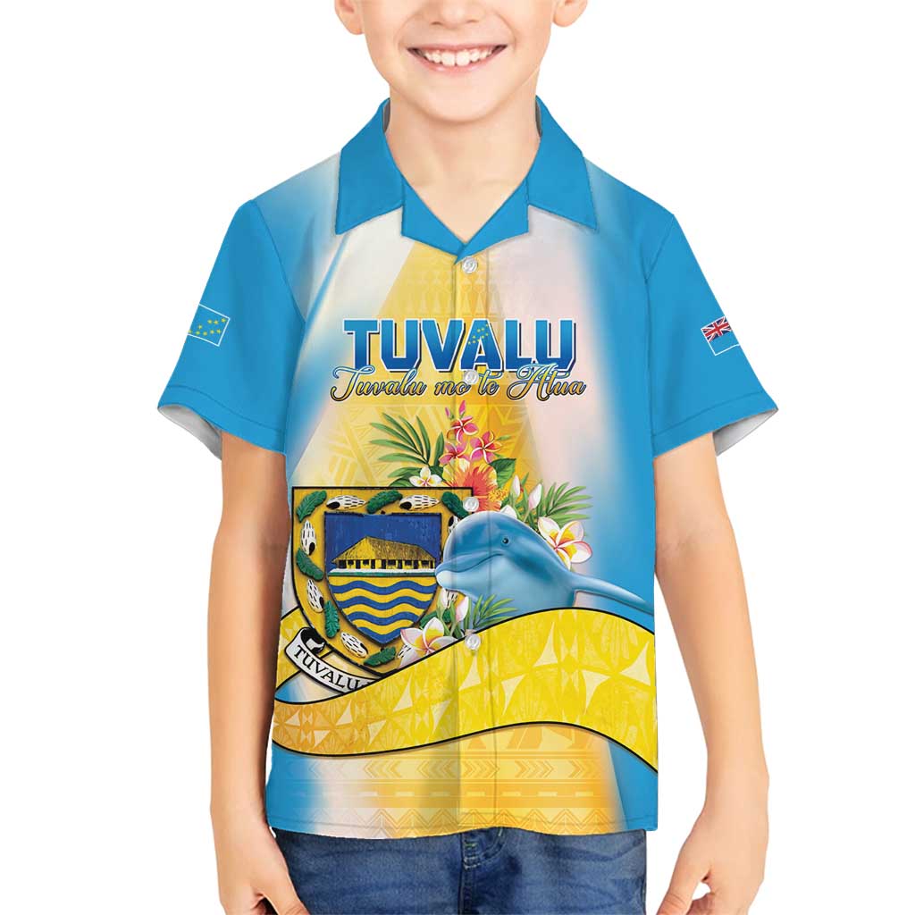 Personalised Tuvalu Independence Day Family Matching Tank Maxi Dress and Hawaiian Shirt Tuvalu Mo Te Atua - Polynesian Pride
