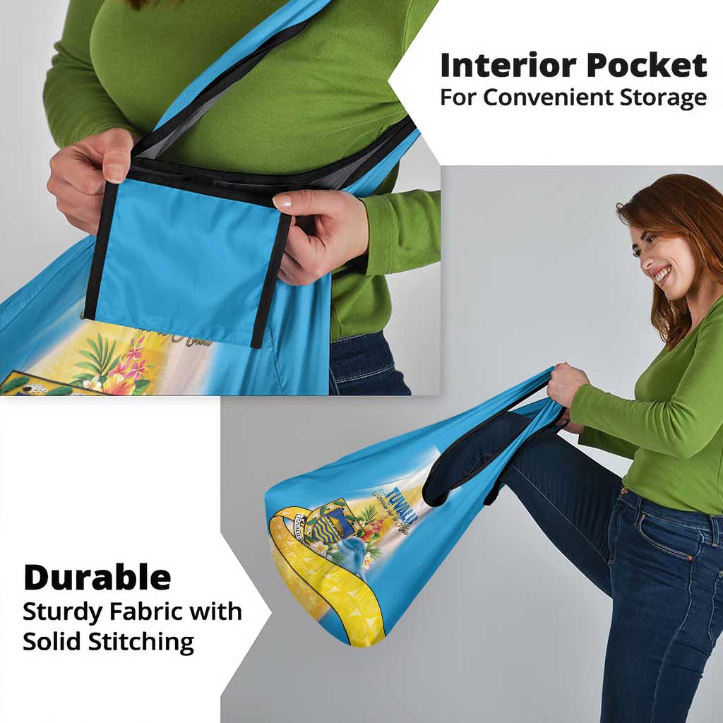 Tuvalu Independence Day Grocery Bag Tuvalu Mo Te Atua - Polynesian Pride