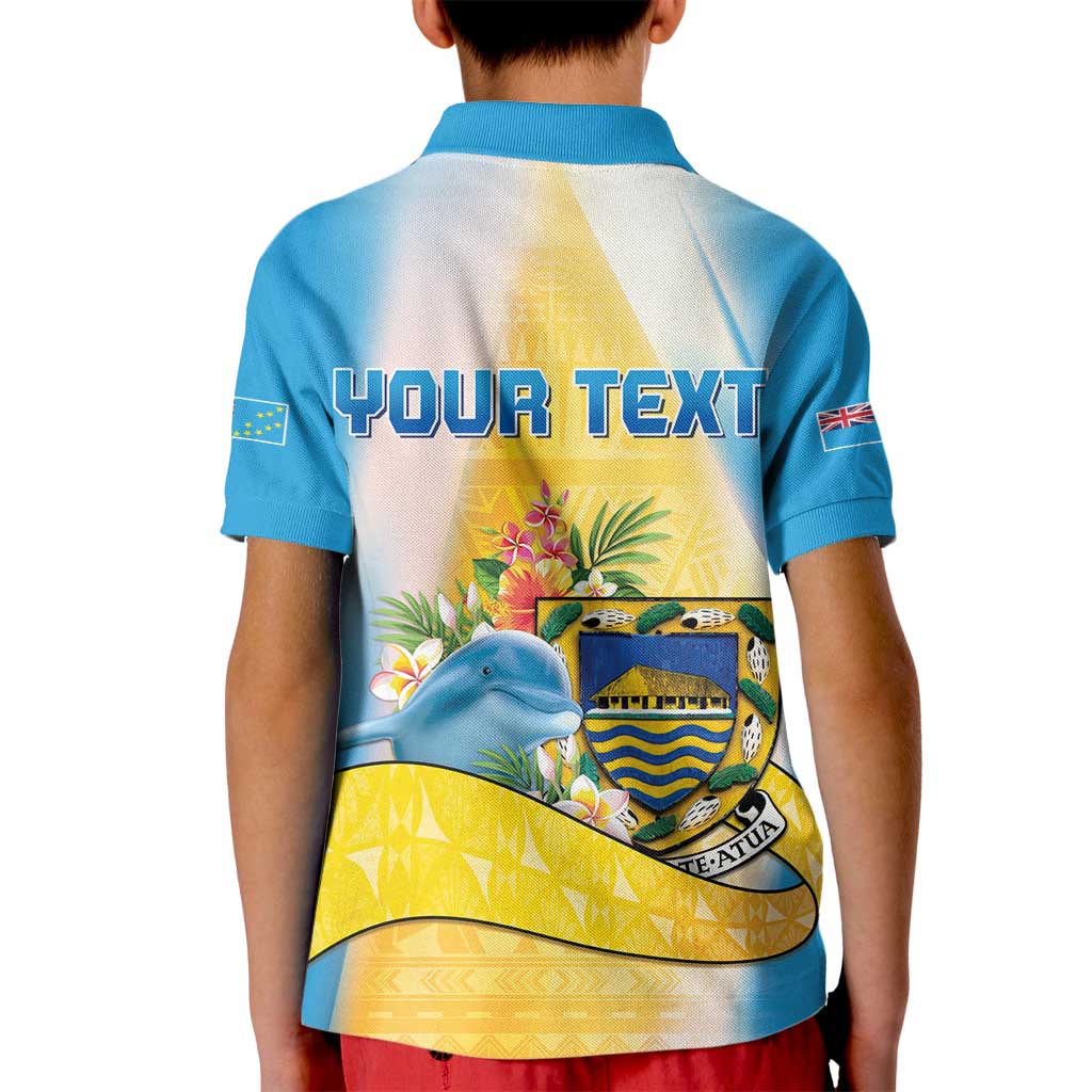 Personalised Tuvalu Independence Day Kid Polo Shirt Tuvalu Mo Te Atua - Polynesian Pride