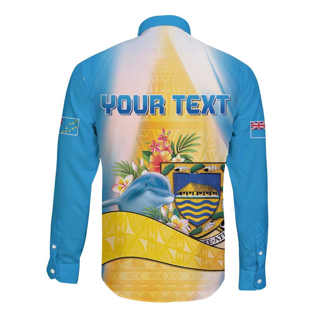 Personalised Tuvalu Independence Day Long Sleeve Button Shirt Tuvalu Mo Te Atua - Polynesian Pride
