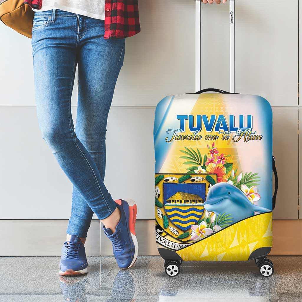 Tuvalu Independence Day Luggage Cover Tuvalu Mo Te Atua - Polynesian Pride