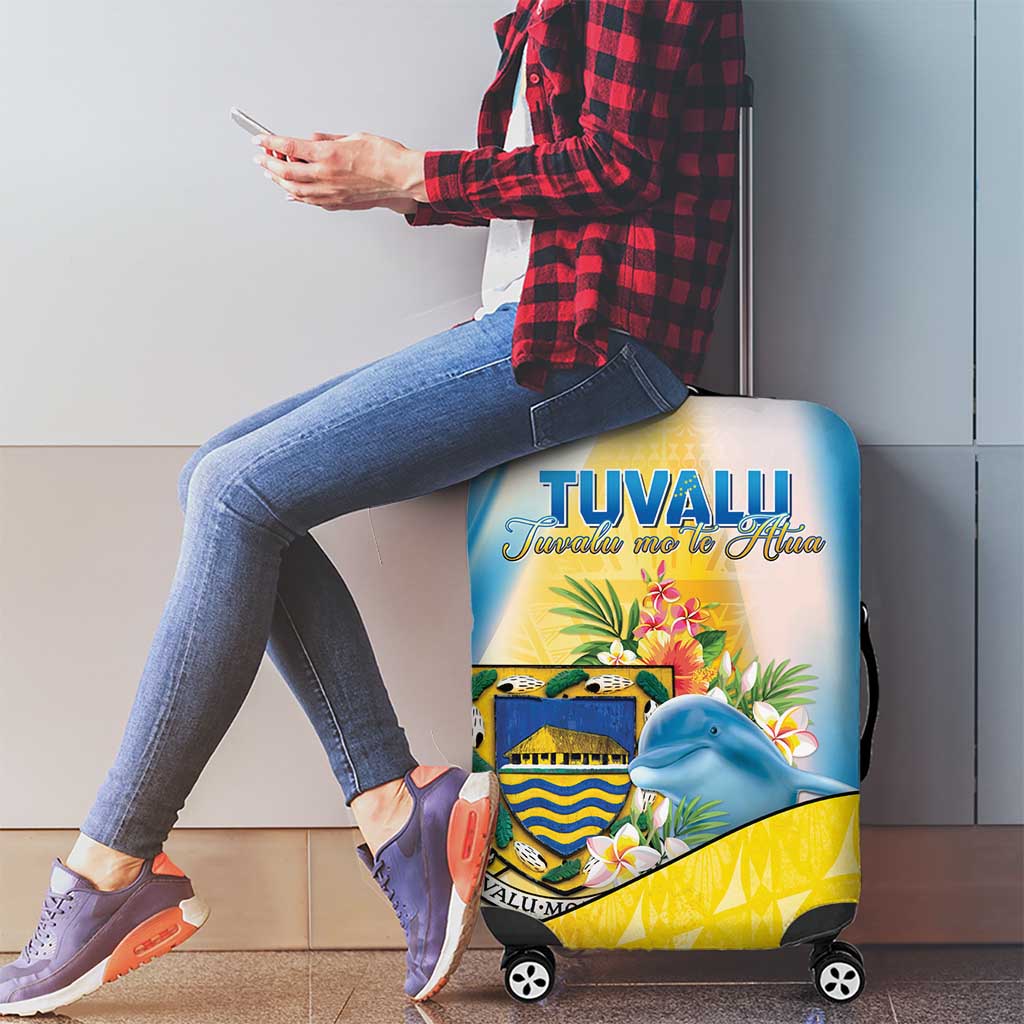 Tuvalu Independence Day Luggage Cover Tuvalu Mo Te Atua - Polynesian Pride