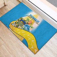 Tuvalu Independence Day Rubber Doormat Tuvalu Mo Te Atua - Polynesian Pride
