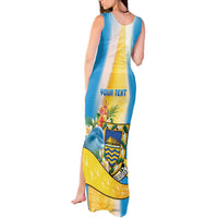 Personalised Tuvalu Independence Day Tank Maxi Dress Tuvalu Mo Te Atua - Polynesian Pride