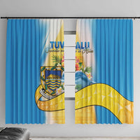 Tuvalu Independence Day Window Curtain Tuvalu Mo Te Atua - Polynesian Pride