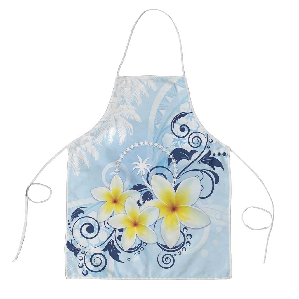 FSM Chuuk Constitution Day Apron Polynesian Curves Plumeria - Polynesian Pride