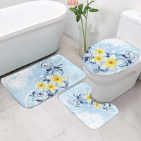 FSM Chuuk Constitution Day Bathroom Set Polynesian Curves Plumeria - Polynesian Pride