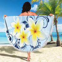 FSM Chuuk Constitution Day Beach Blanket Polynesian Curves Plumeria - Polynesian Pride