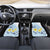 FSM Chuuk Constitution Day Car Mats Polynesian Curves Plumeria - Polynesian Pride