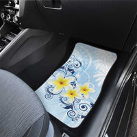 FSM Chuuk Constitution Day Car Mats Polynesian Curves Plumeria - Polynesian Pride