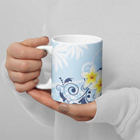 FSM Chuuk Constitution Day Ceramic Mug Polynesian Curves Plumeria - Polynesian Pride