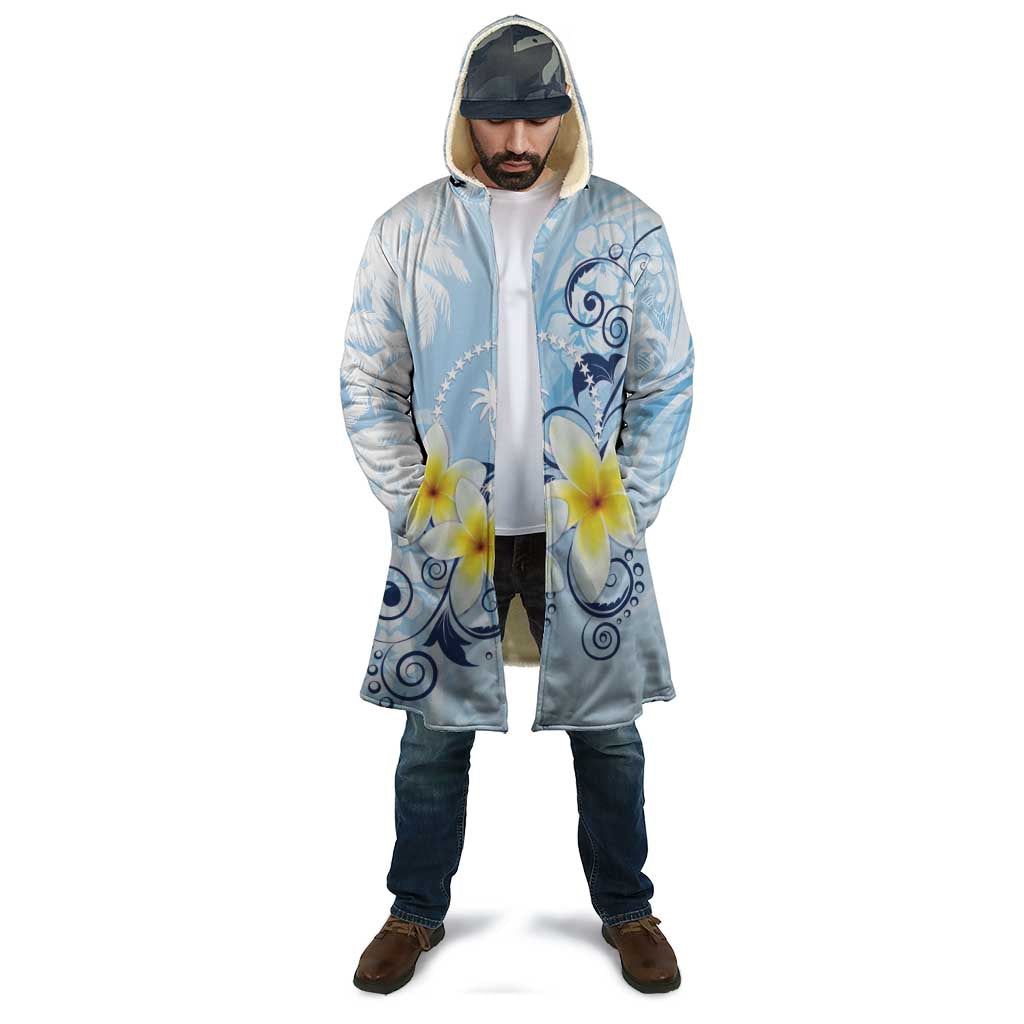 FSM Chuuk Constitution Day Cloak Polynesian Curves Plumeria - Polynesian Pride