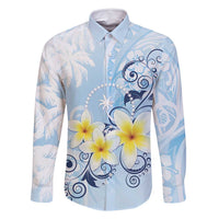 FSM Chuuk Constitution Day Family Matching Summer Maxi Dress and Hawaiian Shirt Polynesian Curves Plumeria - Polynesian Pride