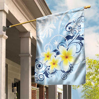 FSM Chuuk Constitution Day Garden Flag Polynesian Curves Plumeria - Polynesian Pride