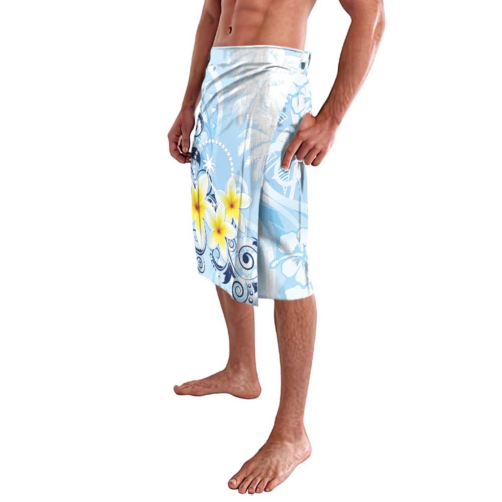 FSM Chuuk Constitution Day Lavalava Polynesian Curves Plumeria - Polynesian Pride