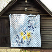 FSM Chuuk Constitution Day Quilt Polynesian Curves Plumeria - Polynesian Pride