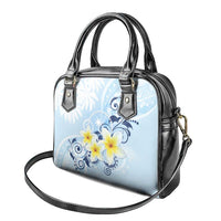 FSM Chuuk Constitution Day Shoulder Handbag Polynesian Curves Plumeria - Polynesian Pride