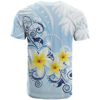 FSM Chuuk Constitution Day T Shirt Polynesian Curves Plumeria - Polynesian Pride