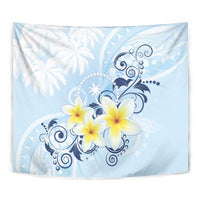 FSM Chuuk Constitution Day Tapestry Polynesian Curves Plumeria - Polynesian Pride