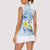FSM Chuuk Constitution Day Women Sleeveless Polo Shirt Polynesian Curves Plumeria - Polynesian Pride