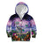 Happy Hulaween Kid Hoodie Mahaloween Skeleton Dancing