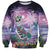 Happy Hulaween Sweatshirt Mahaloween Skeleton Dancing