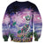 Happy Hulaween Sweatshirt Mahaloween Skeleton Dancing