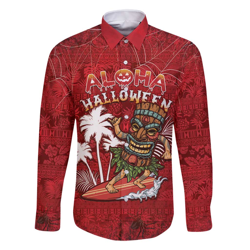 Personalised Aloha Halloween Family Matching Mermaid Dress and Hawaiian Shirt Skeleton Surfing