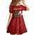 Personalised Aloha Halloween Kid Short Sleeve Dress Skeleton Surfing