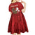 Personalised Aloha Halloween Kid Short Sleeve Dress Skeleton Surfing