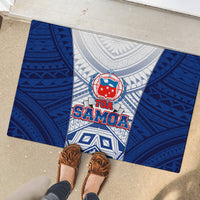 Samoa Rugby Rubber Doormat 2023 Pacific Championships Polynesian Pattern LT05 - Polynesian Pride