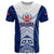 Custom Samoa Rugby T Shirt 2023 Pacific Championships Polynesian Pattern LT05 Blue - Polynesian Pride