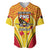 Custom Papua New Guinea Rugby Baseball Jersey 2023 Pacific Championships The Kumuls LT05 Yellow - Polynesian Pride