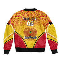 Custom Papua New Guinea Rugby Bomber Jacket 2023 Pacific Championships The Kumuls LT05 - Polynesian Pride