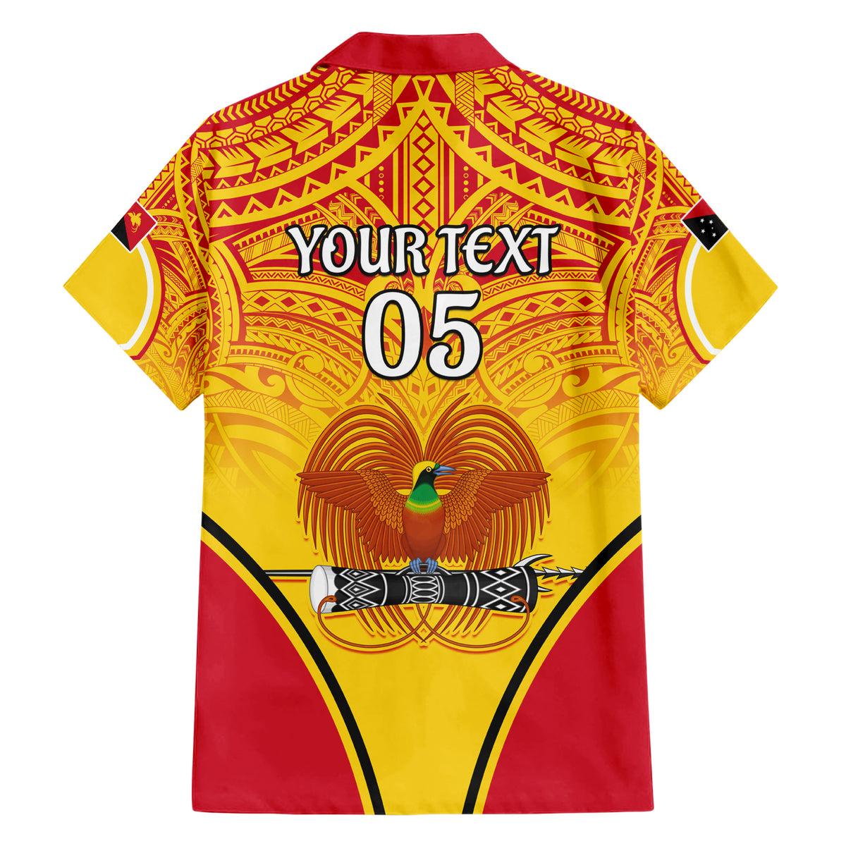 Custom Papua New Guinea Rugby Family Matching Short Sleeve Bodycon Dress and Hawaiian Shirt 2023 Pacific Championships The Kumuls LT05 - Polynesian Pride