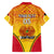 Custom Papua New Guinea Rugby Family Matching Short Sleeve Bodycon Dress and Hawaiian Shirt 2023 Pacific Championships The Kumuls LT05 - Polynesian Pride