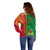 Personalised Vanuatu Happy Unity Day Off Shoulder Sweater Polynesian Plumeria LT05 - Polynesian Pride