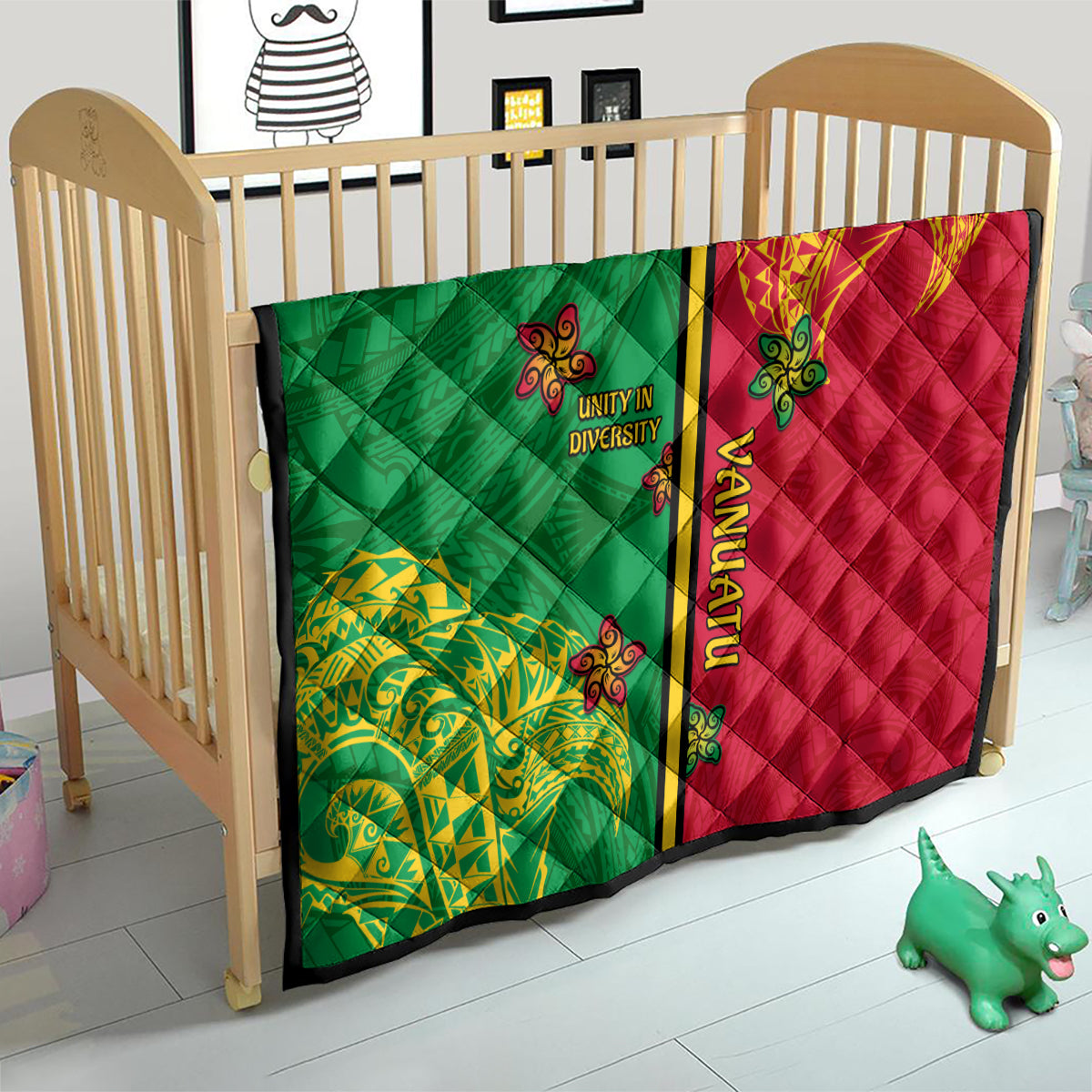 Vanuatu Happy Unity Day Quilt Polynesian Plumeria LT05 - Polynesian Pride