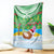 Cook Islands Christmas Blanket Coconut Santa Beach Style LT05 Green - Polynesian Pride