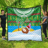 Cook Islands Christmas Quilt Coconut Santa Beach Style LT05 - Polynesian Pride